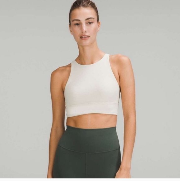 Lululemon | 2022 Energy High-Neck Longline Ribbed Bra Medium Support B-D Cup - Picture 1 of 6